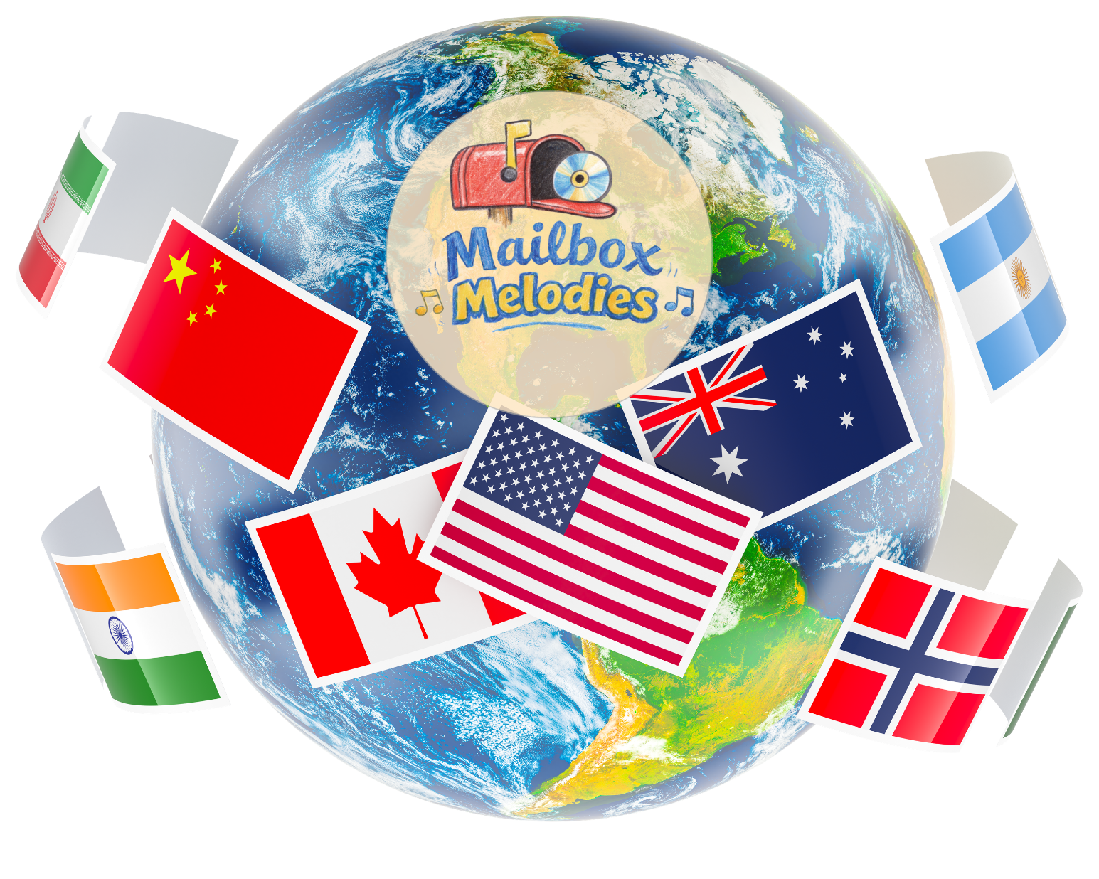 Mailbox Melodies ships its monthly music around the world